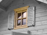 Schlafbodenfenster für Wochenendhaus Caroline - Fenstermaß: B 54 x H 54 cm